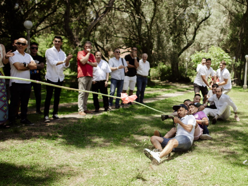 Evento empresarial al aire libre